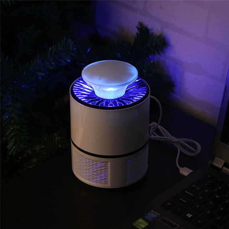 Светодиодная лампа ловушка для комаров тихая комнатная насекомых с USB разъемом