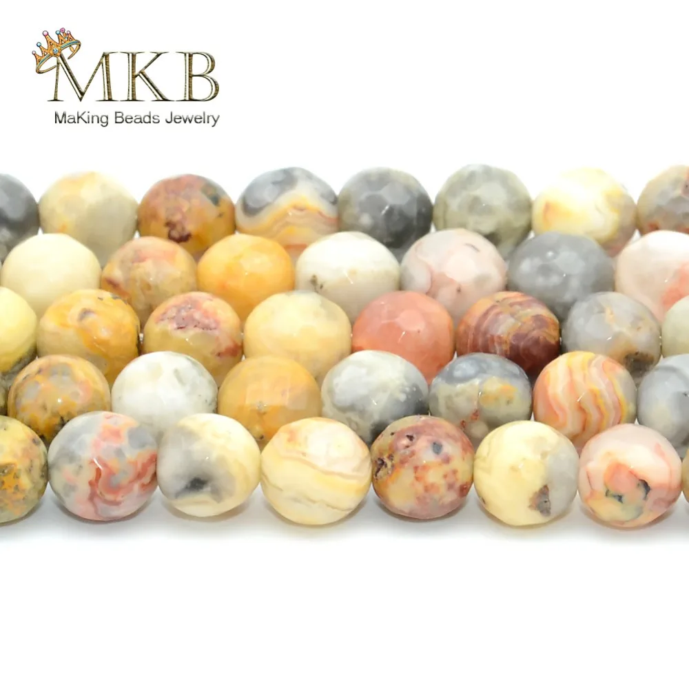 _ Круглые Бусины Из Crazy Agates для изготовления ювелирных изделий 4 6 8 10 мм бусины с