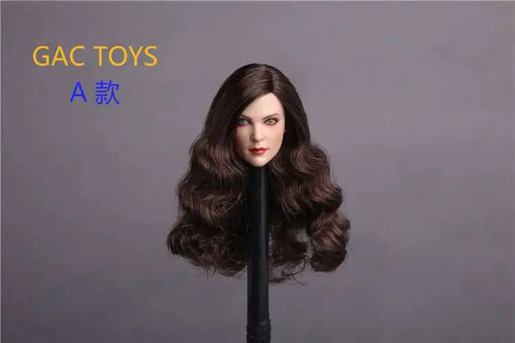 Коллекция 1/6 женские GC006 блонд Длинные Короткие волосы голова лепить резные