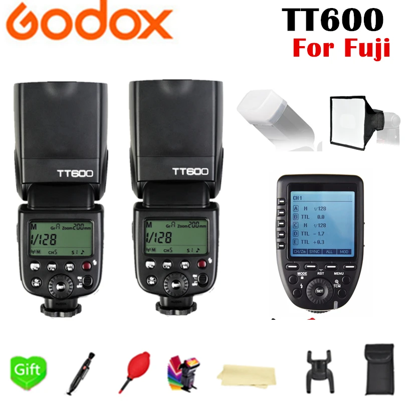 Godox TT600 GN60 2 4G Беспроводная X система TTL HSS 1/8000s Вспышка Speedlite + X1T F Xpro передатчик для