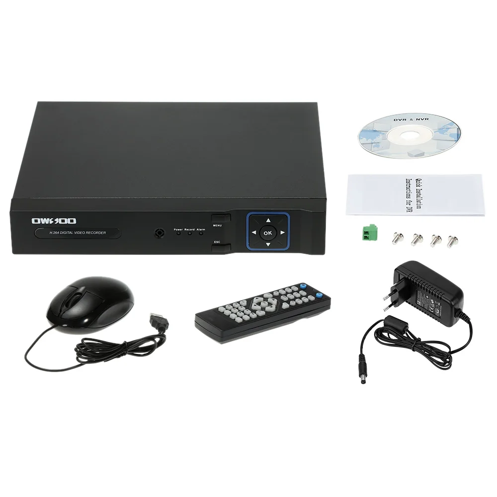 

OWSOO 4CH AHD DVR Recorder Surveillance Video Recorder H.264 P2P Cloud 4 Channel Digital Video Recorder For CCTV AHD Camera Kit