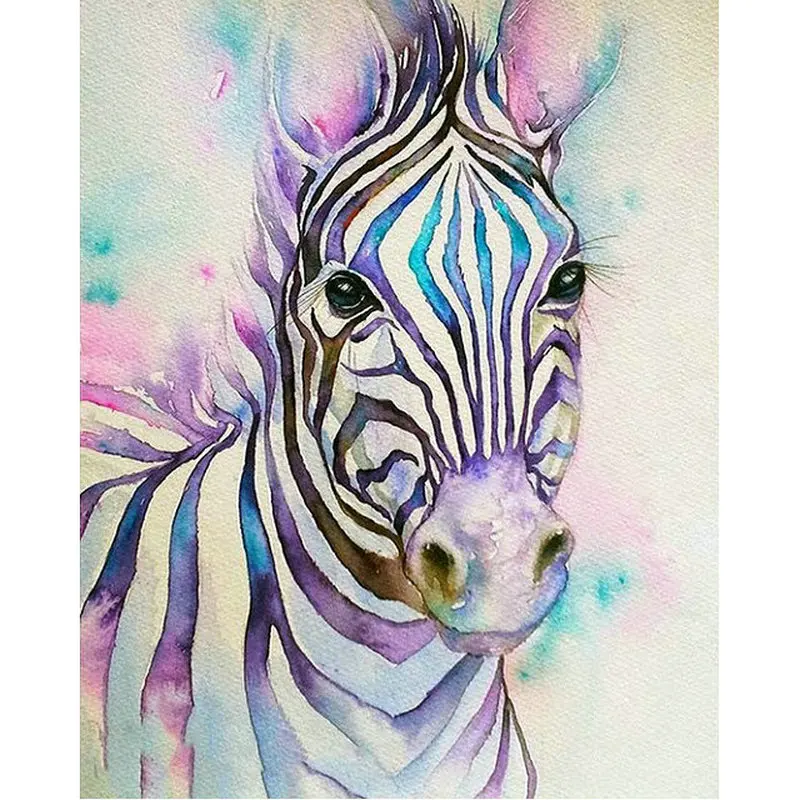 

DIY 5D Diamond embroidery zebra needlework full square diamond painting cross stitch picture rhinestone handmade mosaic pattern