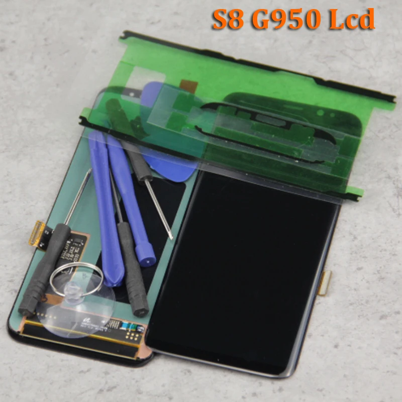 Черный S8 G950 lcd Замена для Samsung Galaxy G950F дисплей сенсорный экран дигитайзер +