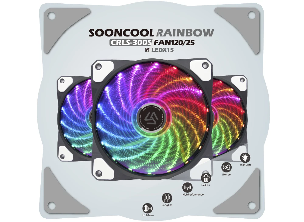 ALSEYE RGB ПК вентилятор 120 мм LED компьютерный корпус вентилятора с RF удаленный ПК охлаждения вентилятора управления скорос