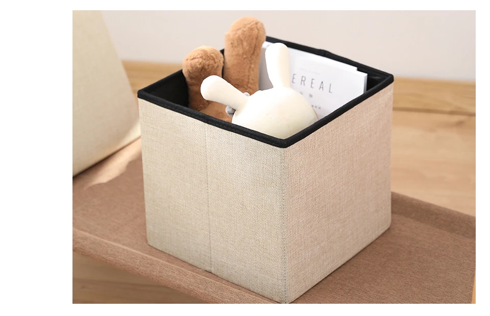 Folding Storage Stool Chairs Fitting Room Stool Multifunctional Chair Storage Box Cloest Tea Table Coffee Table Sofa Stool