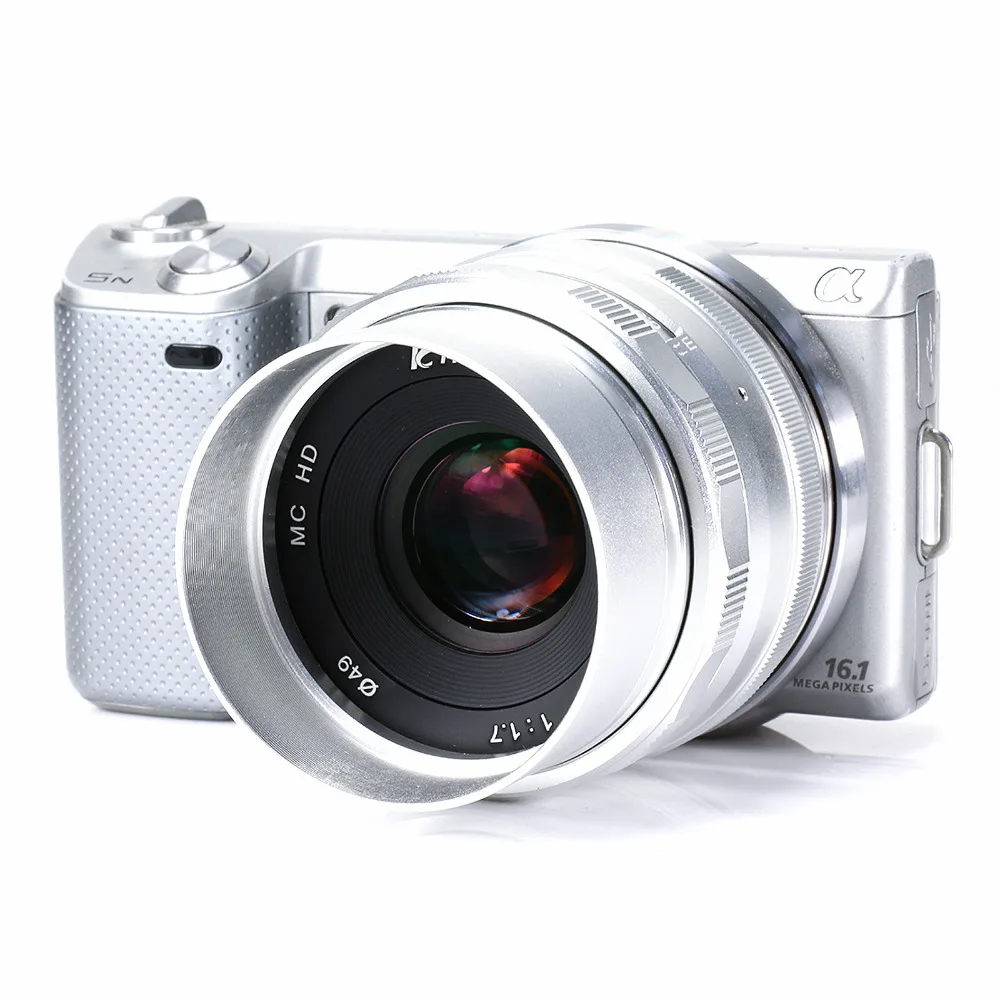 Ручной объектив с большой диафрагмой 35 мм F1.7 для камеры Olympus EP3 EP5 EPL7 EPM2 OMD EM5 EM1 EM10 GX7
