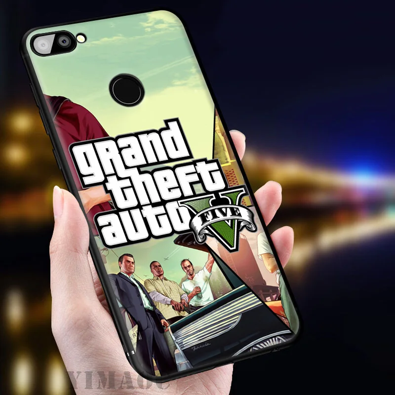 YIMAOC GTA 5 Grand Theft Auto V Мягкий чехол для huawei mate 20 10 P30 P20 Pro P10 P9 P Smart Z 2019 &amp Nova 3 3i Lite |