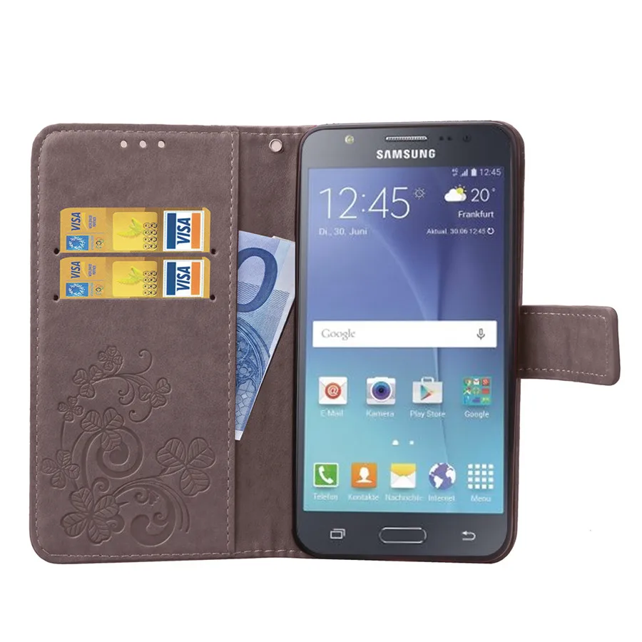 Чехол для Samsung Galaxy J7 2016 чехлы J710 SM J7108 J7109 кожа 3D Алмазный цветок защитный чехол