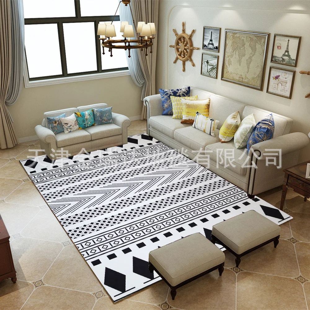 Современные минималистичные ковры для гостиной с 3D принтом мягкие