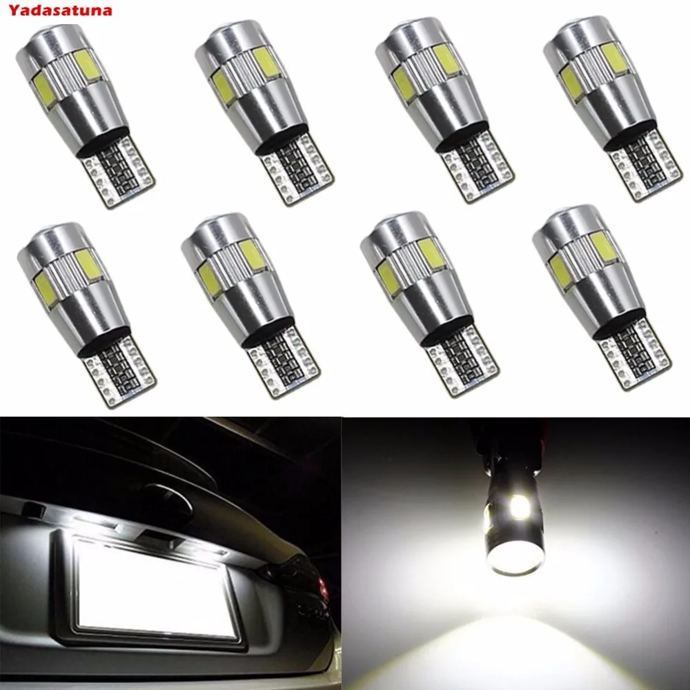 10x Новые ампулы T10 194 168 501 W5W 6 SMD СВЕТОДИОДНЫЙ HIDFeux CANBUS Анти SANS Erreur Blanc|Сигнальная