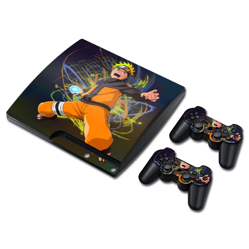 Аниме Наруто кожи Стикеры наклейка для PS3 тонкий Игровые приставки 3 консоли и контроллеры для PS3 скины Стикеры винил