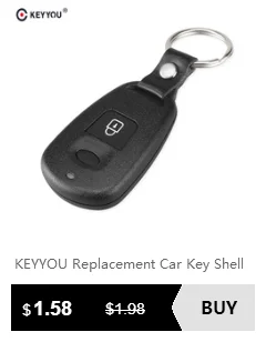 KEYYOU 2 кнопки дистанционного управления автомобильный ключ оболочка для hyundai Tuccson 2005-2009/Accent 2005-2009 Замена автомобиля чехол