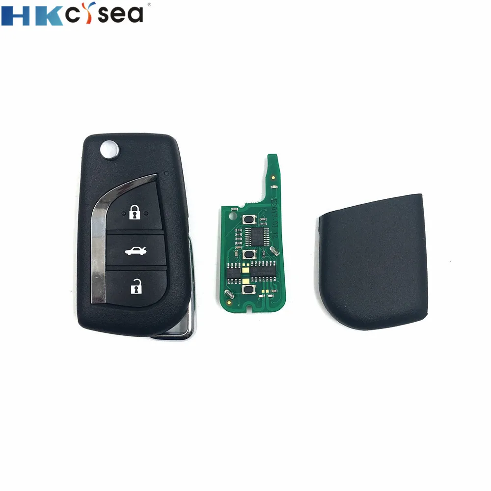 HKCYSEA 1 шт. 3 кнопки провода Xhorse VVDI2 Автомобильный ключ дистанционного управления Замена XKTO00EN для VVDI ключ инструмент подходит для нескольких автомобилей