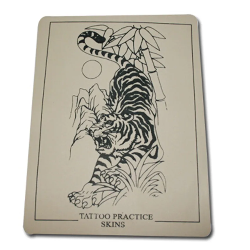 5 шт. новый трафарет рисунок тигра тату для практики пистолет иглы чернила