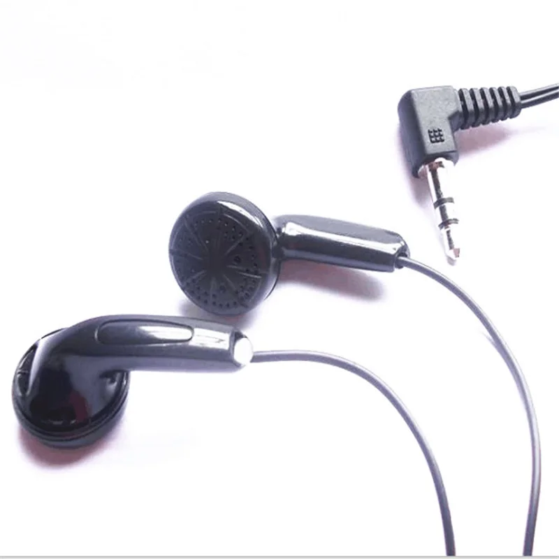 

Linhuipad Linhuipad Cheap Disposable black stereo earphones In-ear Earphone Flat Head Earbuds For Schools buses airlines 50 PCS