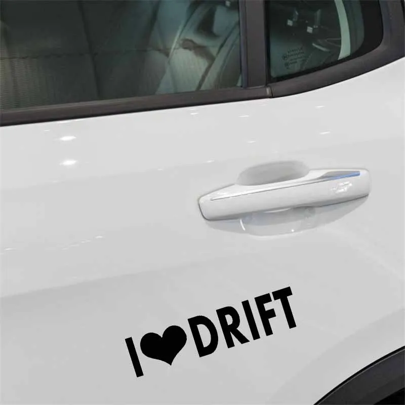 YJZT 14 см * 3 I LOVE DRIF Turbo наклейка на автомобиль виниловая стойка дизельный Дрифт