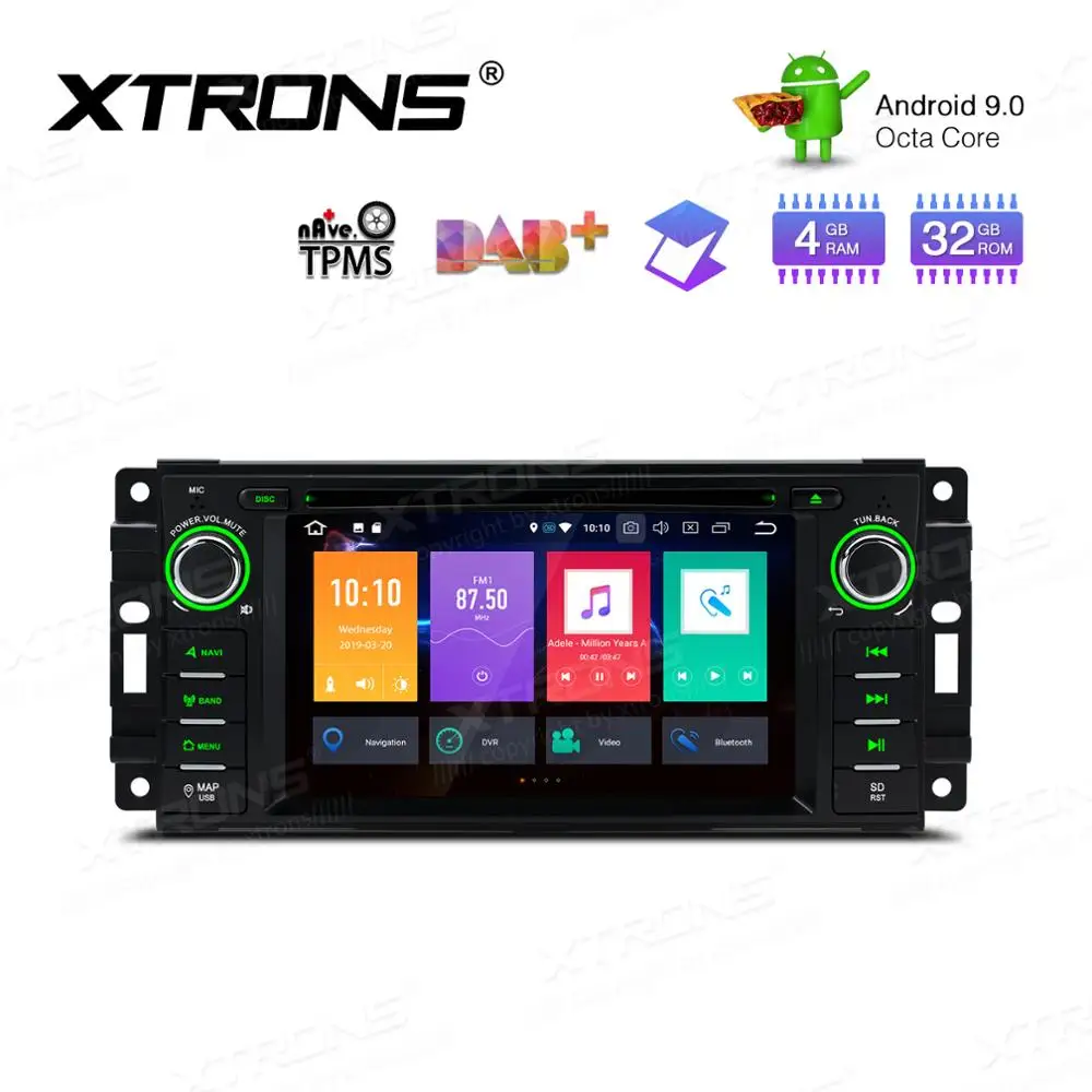 XTRONS 6 2 &quotAndroid 9 0 Восьмиядерный автомобильный Радио dvd-плеер GPS навигация для JEEP