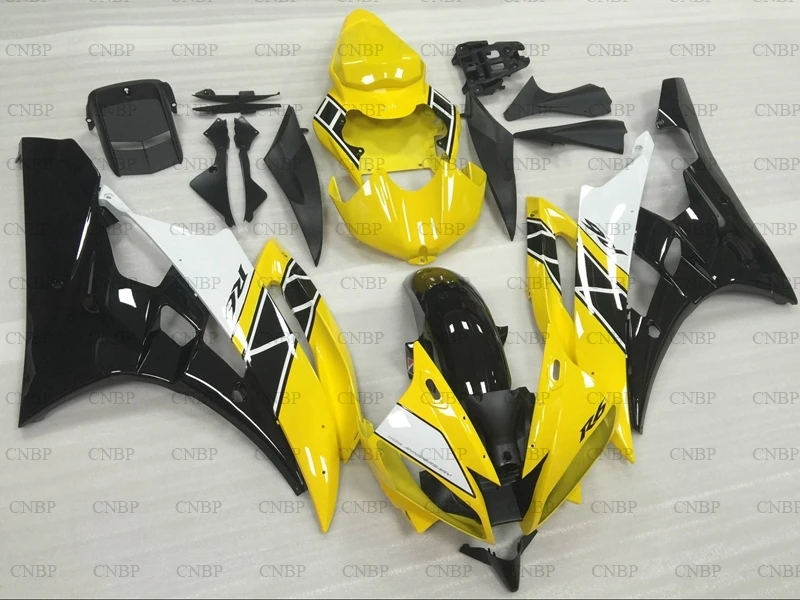 Для YAMAHA YZFR6 2006 2007 кузов YZF600 R6 комплекты для всего тела 07 желтые черные