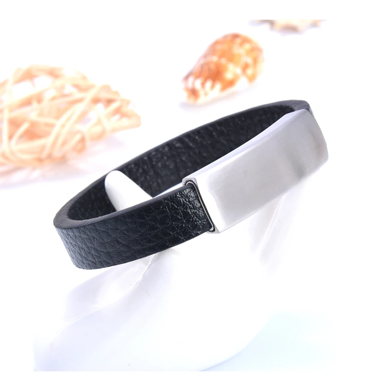 Матовый Модный магнитный браслет из нержавеющей стали ювелирные изделия