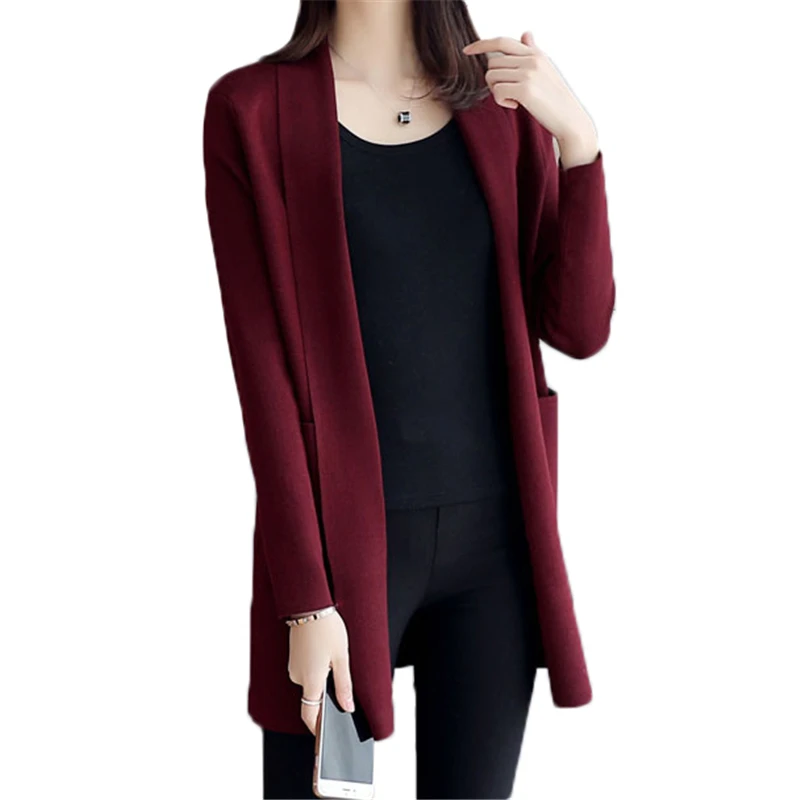 Vintage Loose Women Cardigan New Spring Autumn Big Size Women's Knit Sweater Casual Female knit Coats T67 |