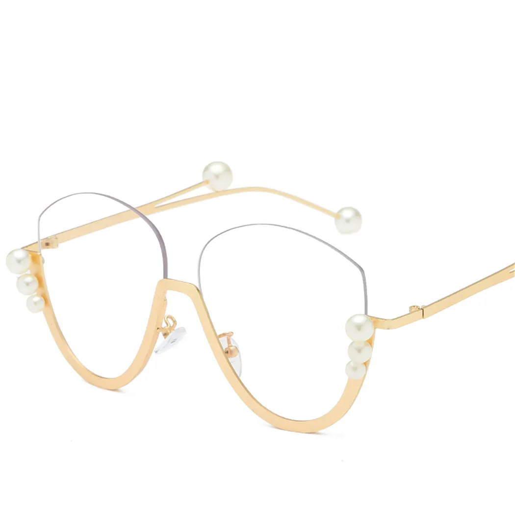 Роскошные Жемчужные брендовые солнцезащитные очки для женщин дизайнерские