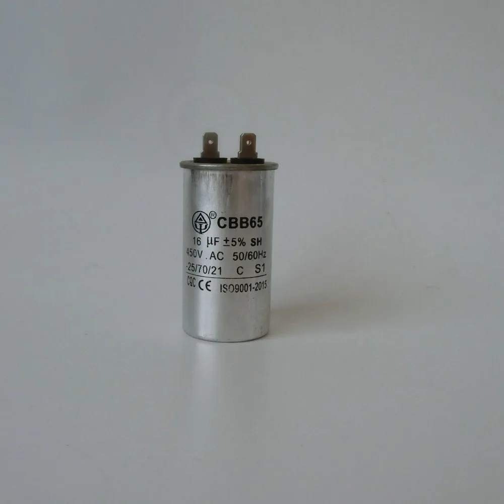 Kiger CBB65 16 мкФ/450V 50/60Hz 25/70/21 моторный конденсатор компрессор кондиционера пусковой