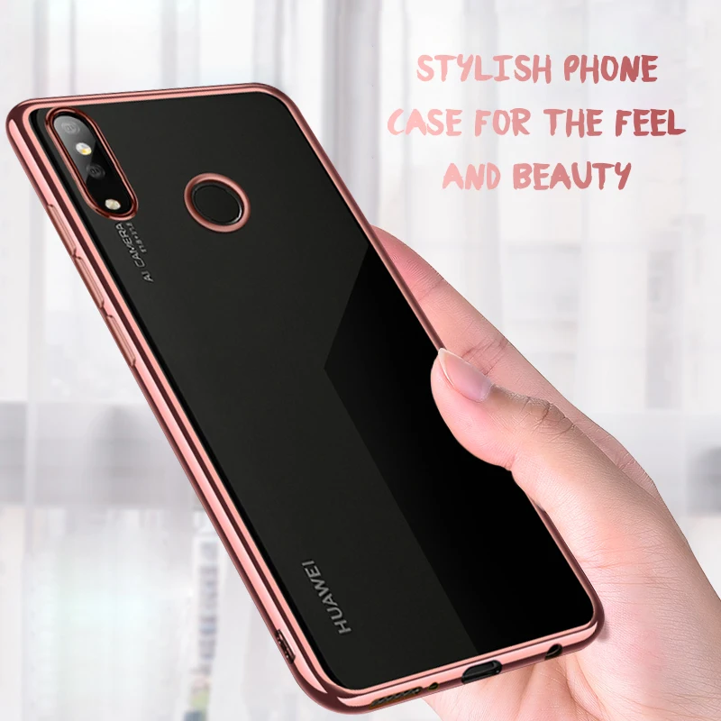 Покрытие HD Мягкий ТПУ чехол для Huawei P Smart Plus Y9 2019 Прозрачный телефона P9 P8 Lite 2017 2016