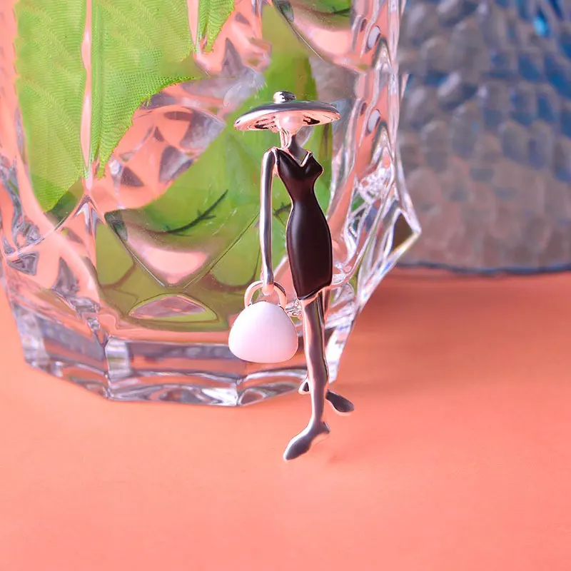 Модная женская брошь для сумок Funmor корсажная Высококачественная красная