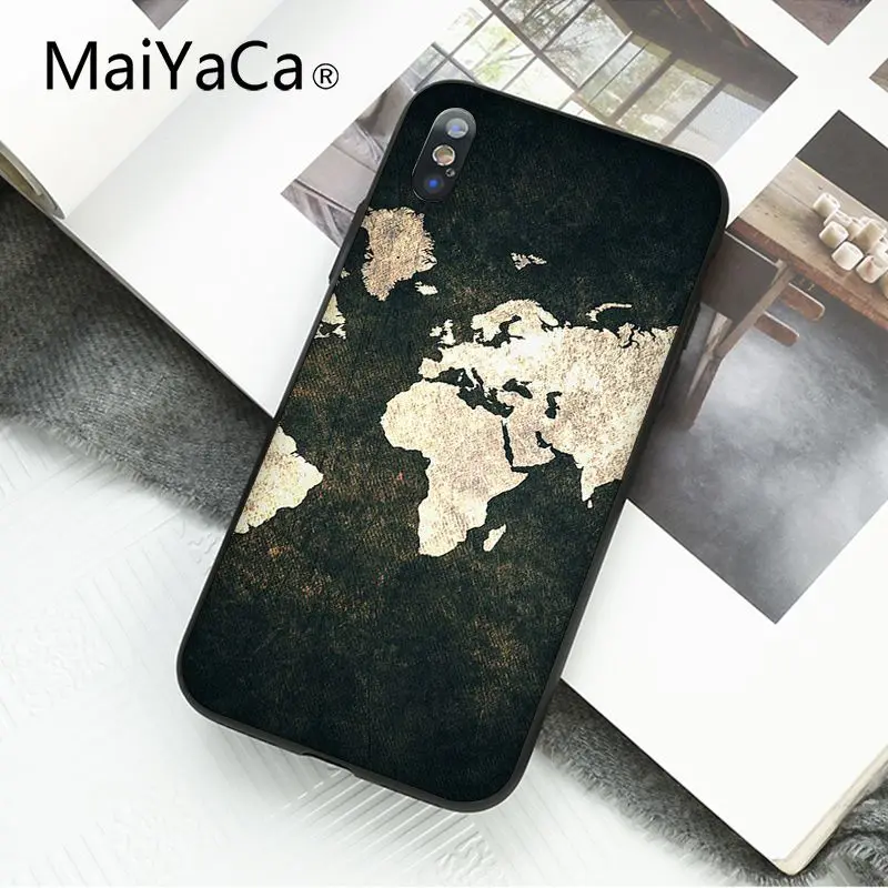 A9 MaiYaCa путешествие в мире карта самолет план чехол для телефона для iphone 11 Pro 11Pro Max 8 7 6 6S Plus X XS MAX 5 5S SE XR - Цвет: A9