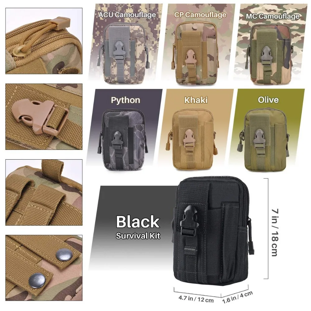 Уличная тактическая поясная Сумка EDC Molle сумка для безопасности