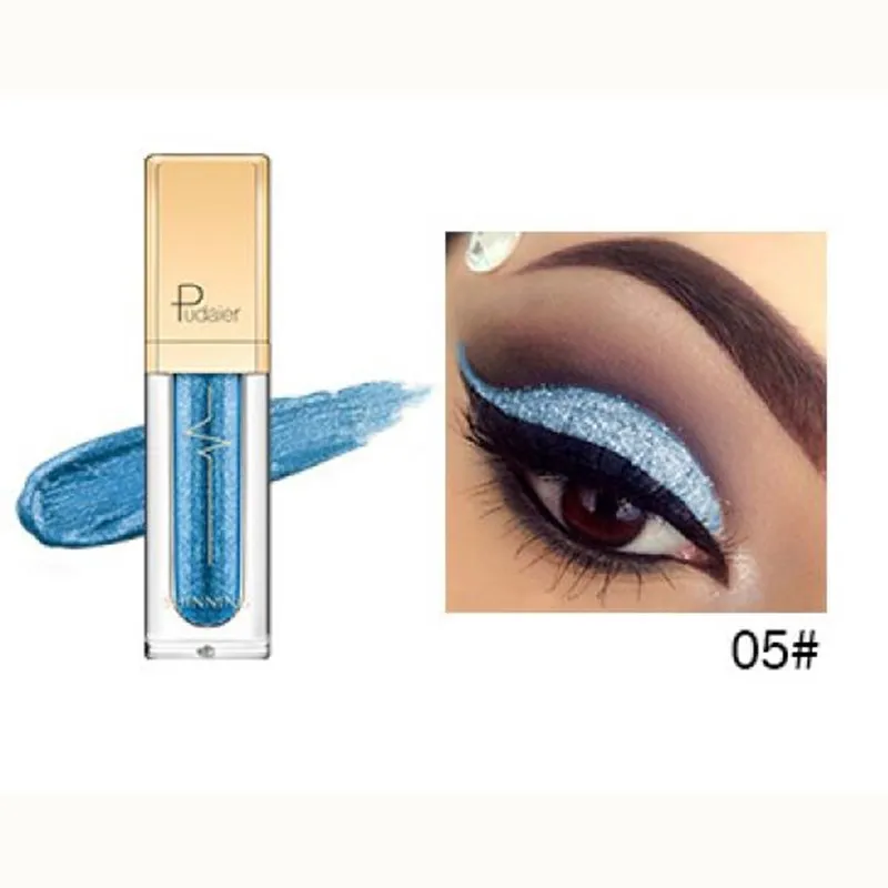 5 Pudaier 18 цветов Shine Smoky Eyeshadow waterproof Dimond Glitter жидкие тени для век женские косметические тени для век подводка для глаз - Цвет: 5