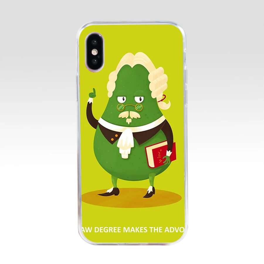 15AQ авокадо Детский мягкий Силиконовый ТПУ чехол для iphone 5 5s se X XR XS Max | Мобильные