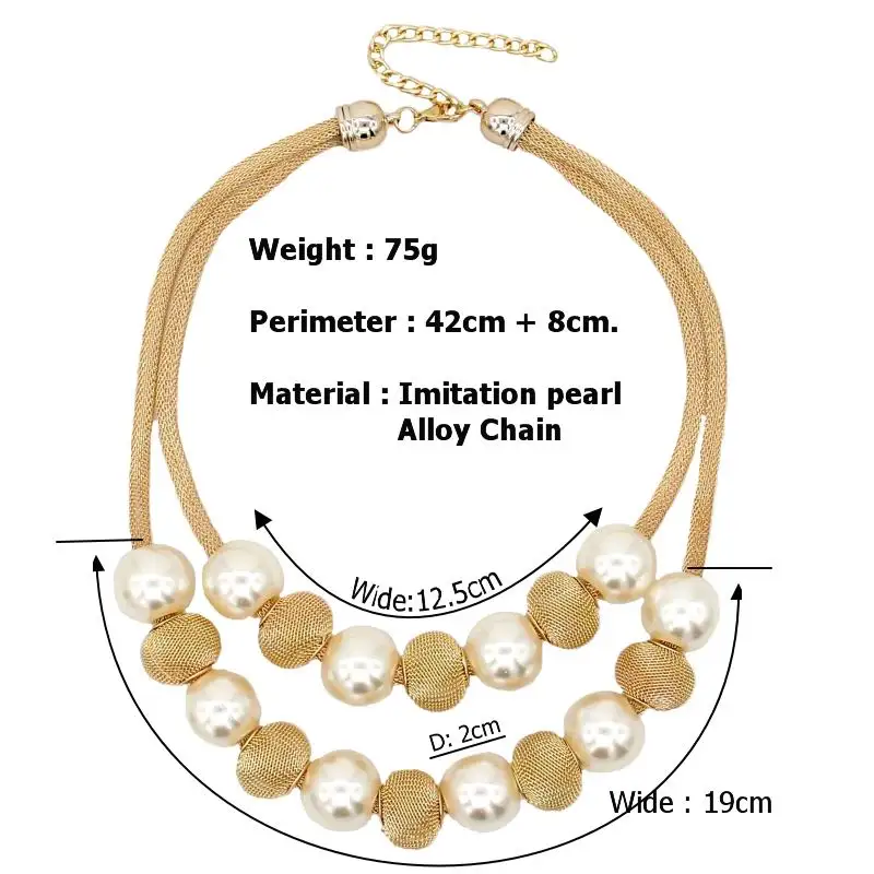Женское Ожерелье из искусственного жемчуга 3 цвета|fashion statement necklace|statement necklacepearl