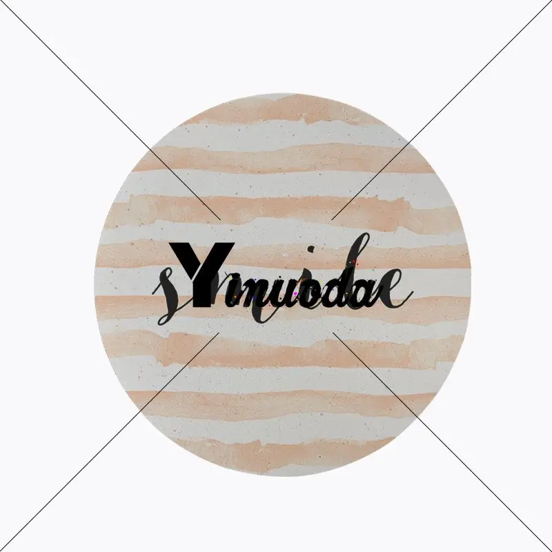 20x20cm Yinuoda Новое поступление улыбка хороший Vibes мягкий резиновый профессиональный игровой коврик для мыши натуральный резиновый круглый игровой коврик для мыши Настольный коврик - Цвет: 20x20cm