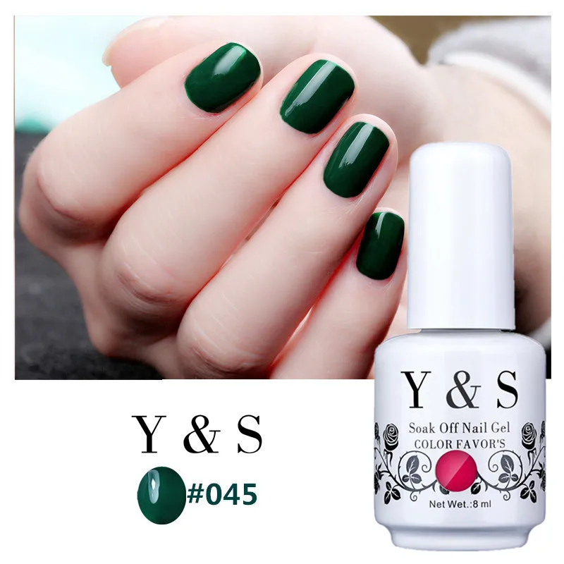 Y & S Цветной Гель лак для ногтей долговечный отмачиваемый 8 мл./шт. 240 цветов