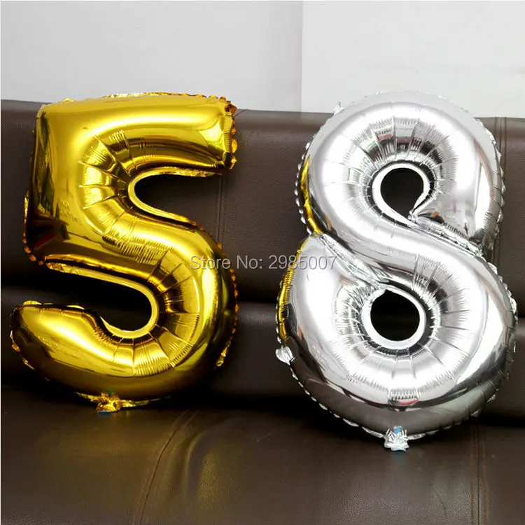 Воздушные шары из фольги с цифрами 32 дюйма | Дом и сад