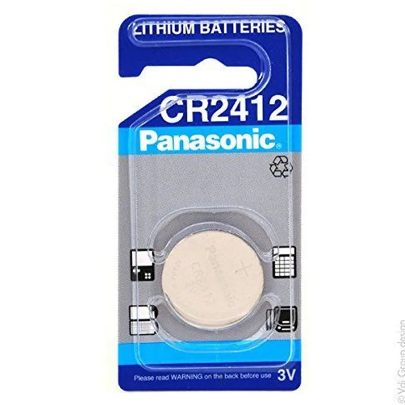 Новинка оригинальные Литиевые Батарейки Panasonic CR2412 CR 2412 3 в для часов с монетницей