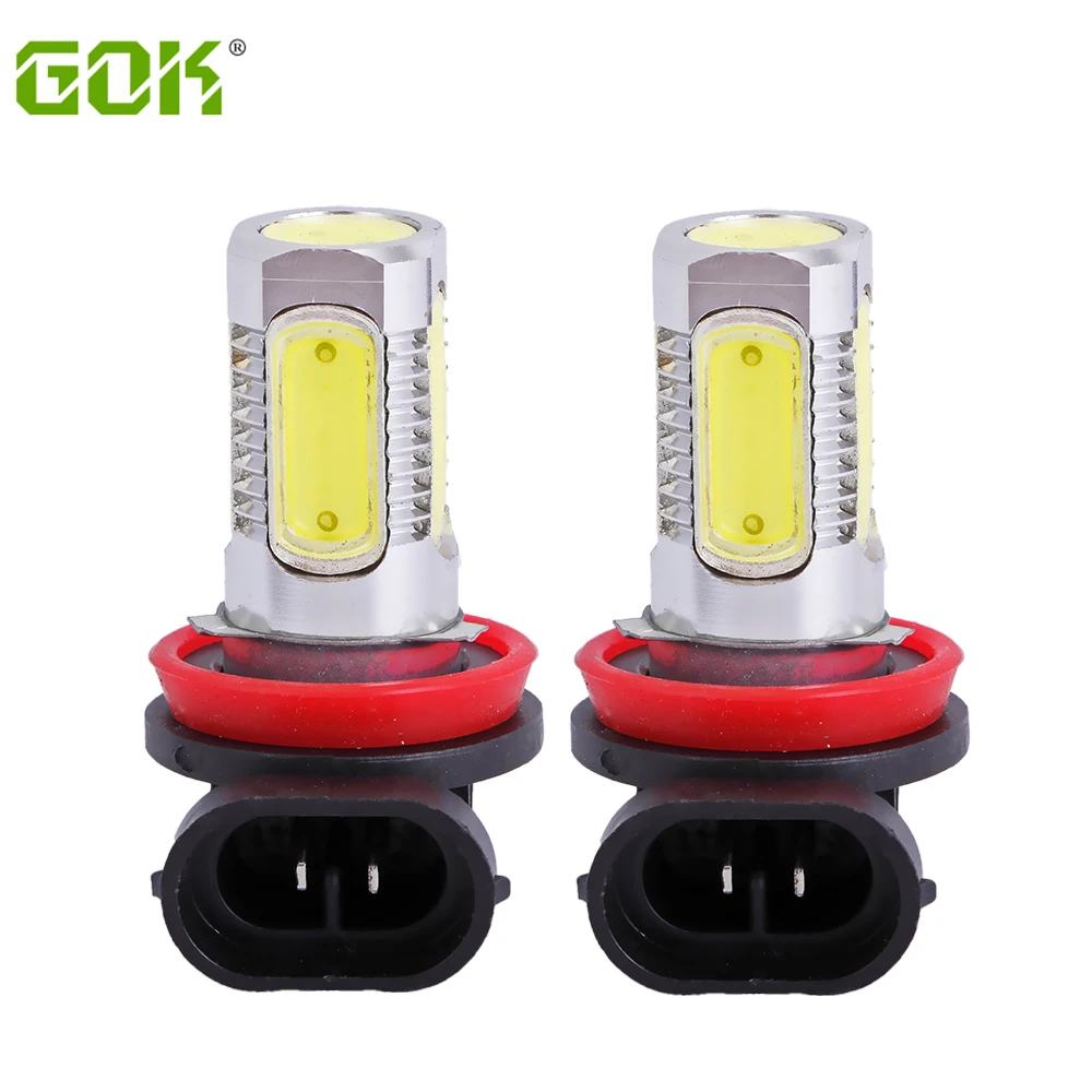 

Free shipping 2pcs H11 7.5W high power white light h11 h7 9005 9006 LED car bulb front headlight led car bulb fog light