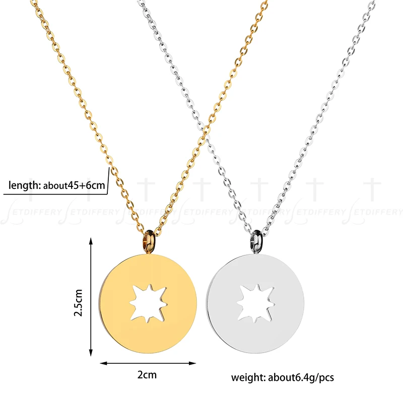 Letdiffery высокое качество из нержавеющей стали полые снежинки кулон ожерелье для
