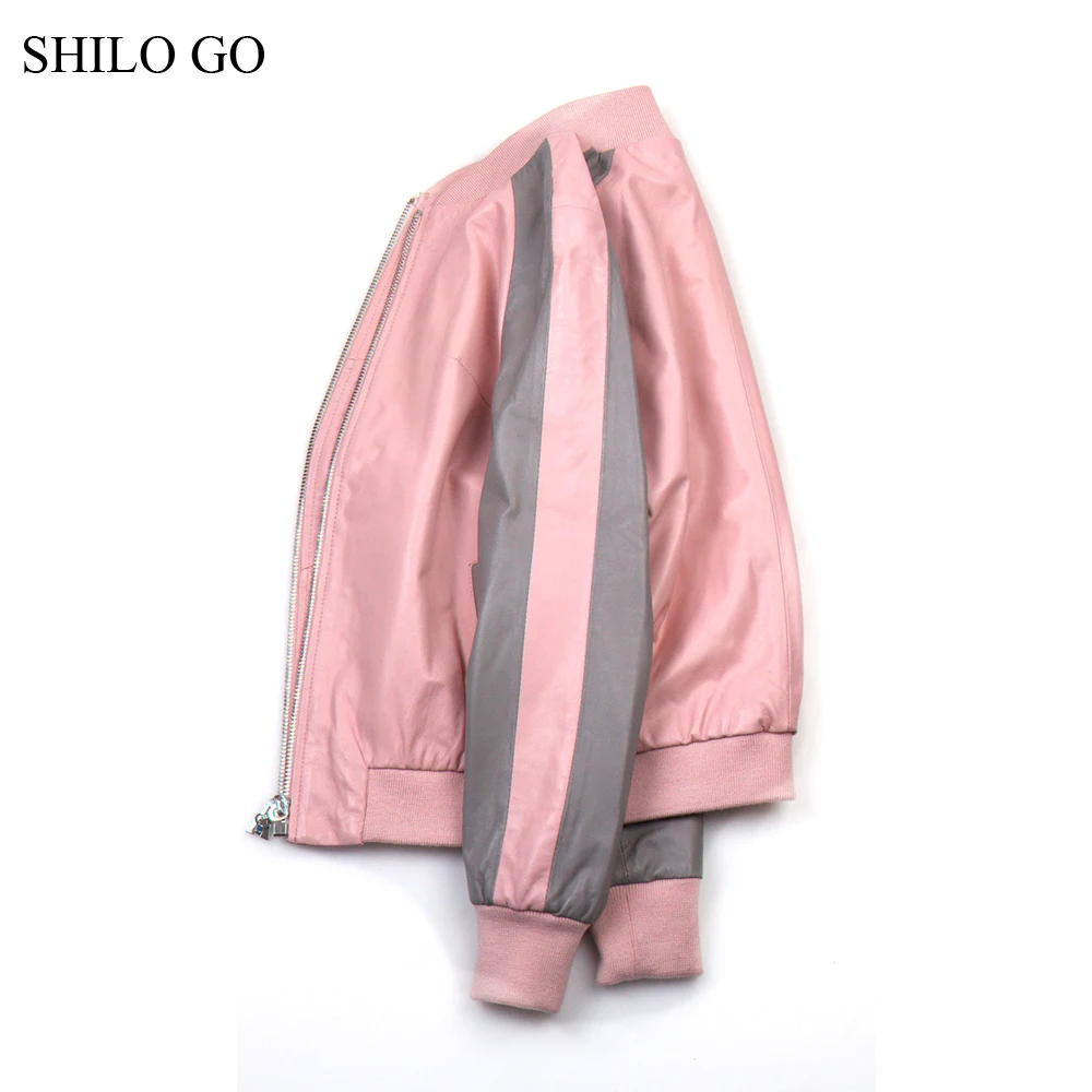 Женский кожаный костюм SHILO GO Осенний Модный комплект из натуральной овечьей кожи