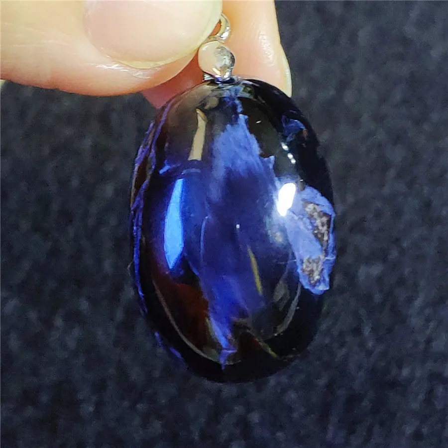 Подлинная Голубой натуральный Pietersite кулон Chatoyant камни Натуральный камень