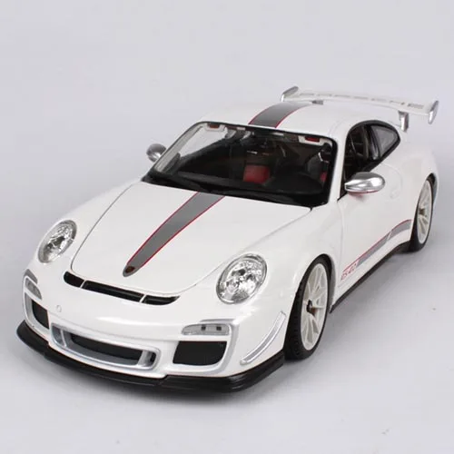 BBURAGO литая под давлением модель 1:18 911 GT3 RS 4,0 гоночный автомобиль металлический гоночный автомобиль играть коллекционные модели спортивных автомобилей игрушки для подарка - Цвет: Белый