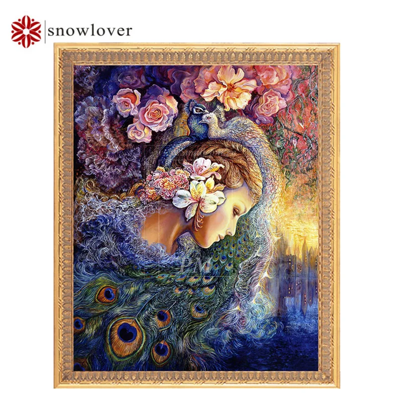 Snowlover рукоделие DIY DMC 11ct вышивка крестиком наборы для вышивки в комплекте Весенняя