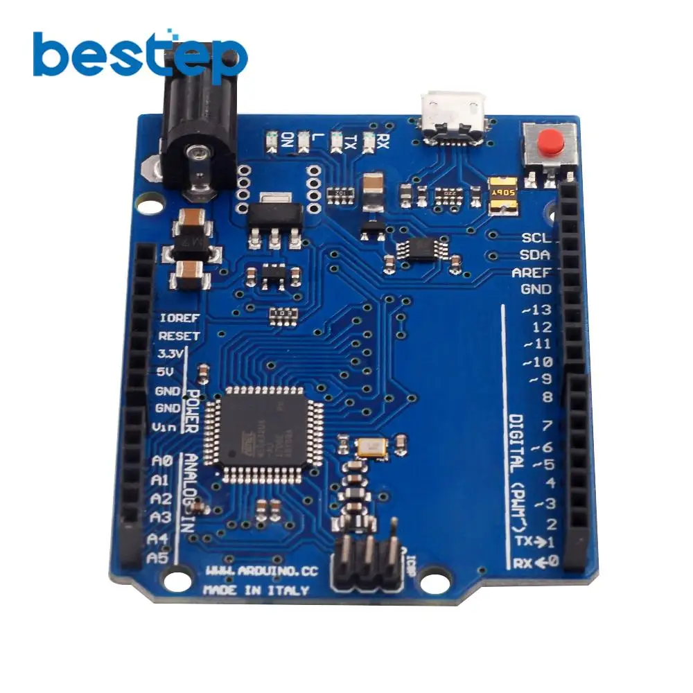 Макетная плата Leonardo R3 с микроконтроллером Atmega32u4 макетная USB кабелем совместимая