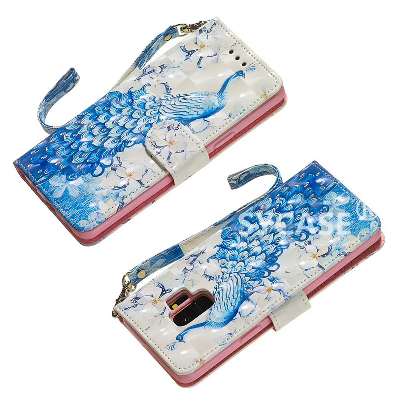 SYCASE 3D роспись цветочный кобура для samsung S7 край S8 S9 плюс S10 S10e Lite чехол