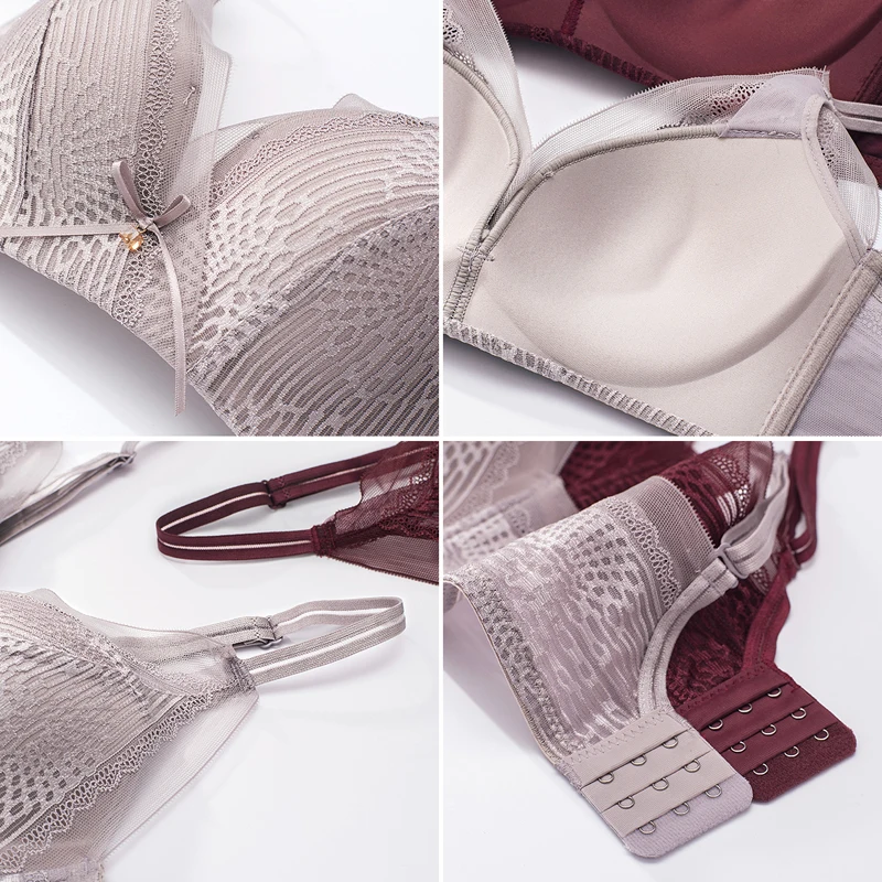 Roseheart женский модный зеленый Лавандовый кружевной бюстгальтер наборы Bralette