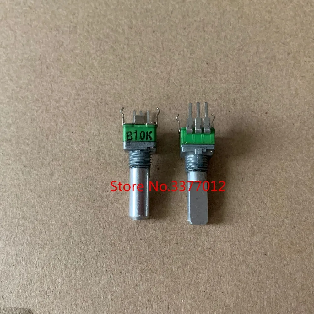 

5pcs ALPHA Alfa type 09 precision potentiometer, single B10K, half shaft, long 20MM axis, No positioning function