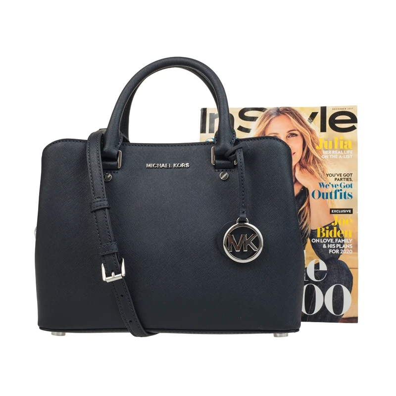 Сумка мессенджер Michael Kors MK Savannah черная 30S6SS7S2L|Сумки с ручками| |