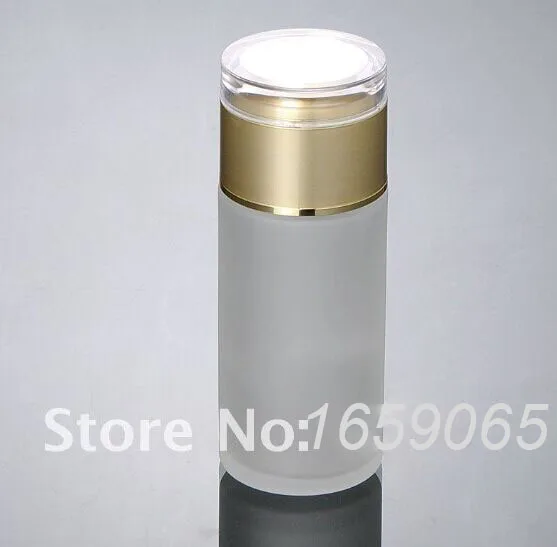 40ml frosted glass with gold press sprayer bottle lotion bottle  mist sprayer Cosmetic Packaging glass bottle