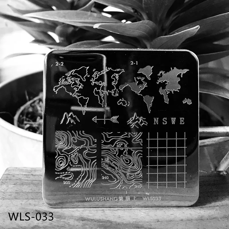 wls33 6*6 см квадратные пластины для штамповки ногтей Небесный кружевной цветок животный узор дизайн ногтей штамп штамповка шаблон изображения пластины трафареты - Цвет: wls33